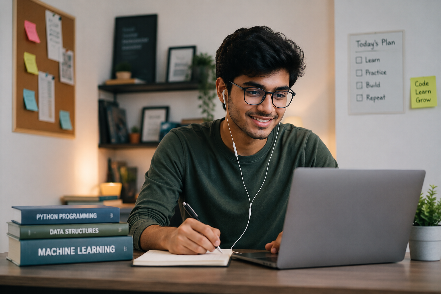 LearnDepth student with laptop